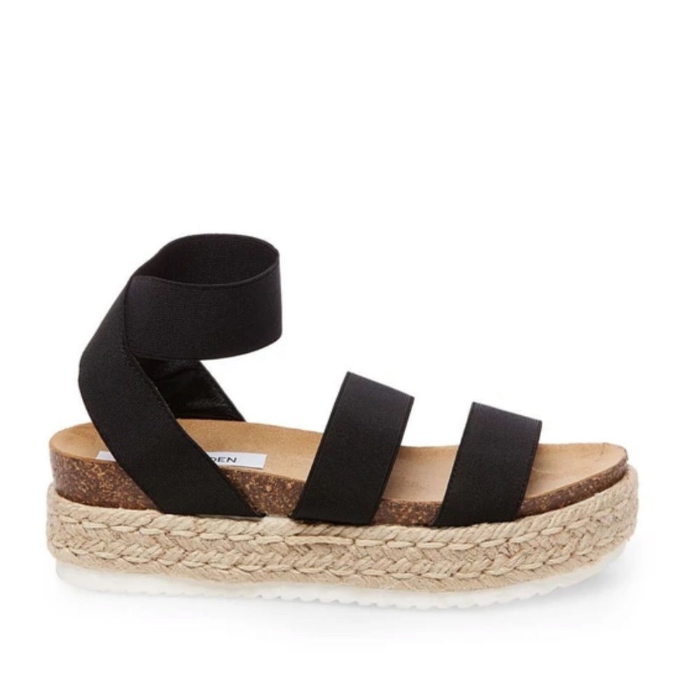 Steve Madden Black Espadrilles